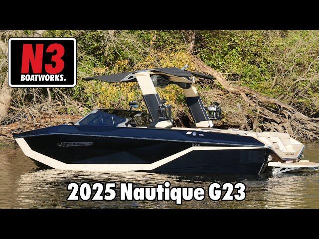 2025 Nautique G23 - Jet Black/Sahara - On Water || N3 Boatworks