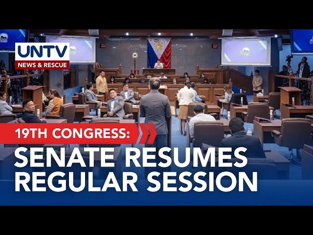 The Senate of the Philippines resumes regular session today I June 2, 2025