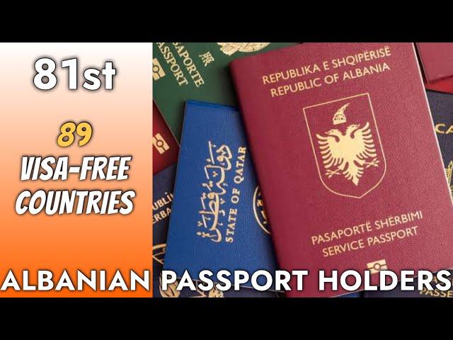  Visa Free Countries for ALBANIAN Passport Holders | RANK 81st | 89 VisaFree Countries | ALBANIA