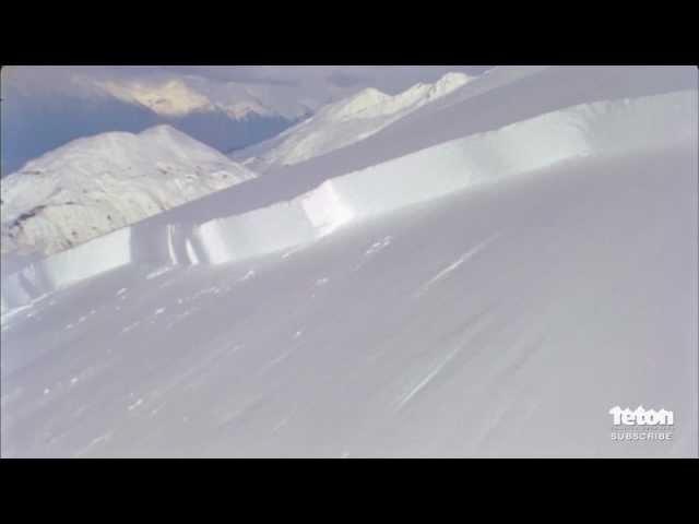 Skier Triggers Giant Avalanche