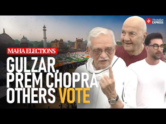 From Gulzar To Kailash Kher: Mumbai’s Stars Shine At Maharashtra Polls