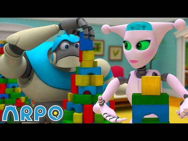 ARPO the Robot | ARPO Vs Nannybot Playdate PROBLEMS!!! | Funny Cartoons for Kids | Arpo and Daniel