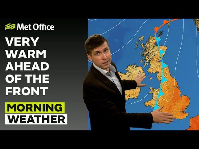 28/08/24 – Sunny spells in the south – Morning Weather Forecast UK – Met Office Weather