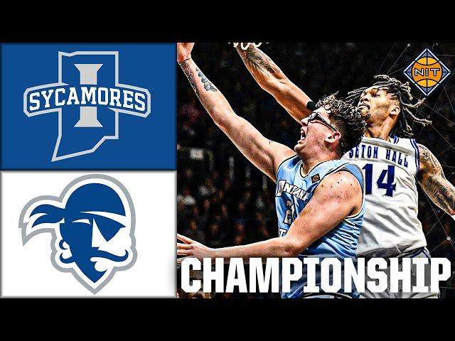 NIT Championship: Indiana State Sycamores vs. Seton Hall Pirates | Full Game Highlights