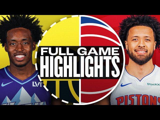 JAZZ at PISTONS | FULL GAME HIGHLIGHTS | December 19, 2024