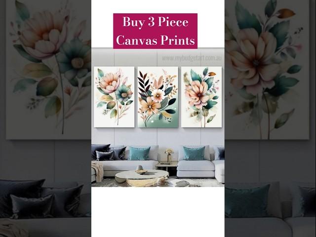 Mybudgetart.com.au I Buy 3 Piece Canvas Prints I Wall Art #decor #diy #viral #shorts #shortsvideo