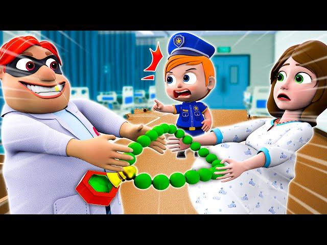 FAKE Doctor Go Away  | Smart Kid Saves Mommy Pregnant  | NEW Nursery Rhymes for Kids