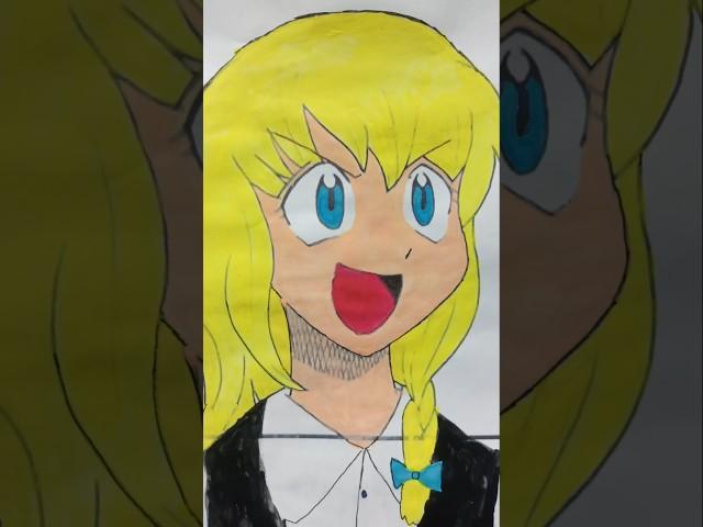 霧雨魔理沙描いてみた！東方イラストI tried drawing Marisa Kirisame! Touhou Project #小6が頑張って描いてみた #art #東方 #イラスト #cute