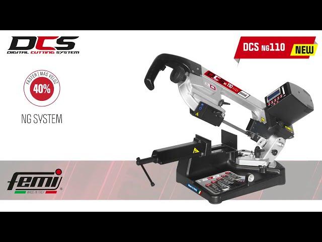 Segatrice a nastro bandsaw DCS NG110 / 페미 밴드쏘 DCS NG110 / 디지털 커팅 시스템 (LASER LIGHT) / 각도절단 / 전자제어시스템