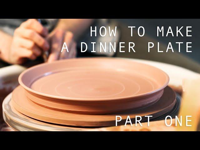 How to Make A Pottery Dinner Plate — Part One