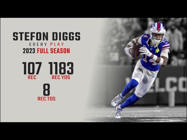 Stefon Diggs Full Season Replay: Every Target and Catch in the 2023 NFL Season