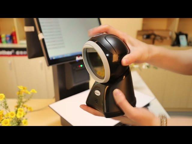 AiGather Desktop Platform Scanner Wired 1D 2D Barcode Scanner for Full Symbology