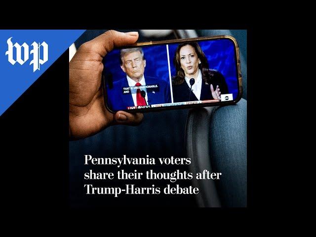 Pennsylvania voters share thoughts after Trump-Harris debate