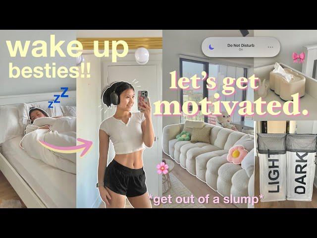 how to get motivated after being lazy all day ‍ productive & aesthetic day in my life vlog