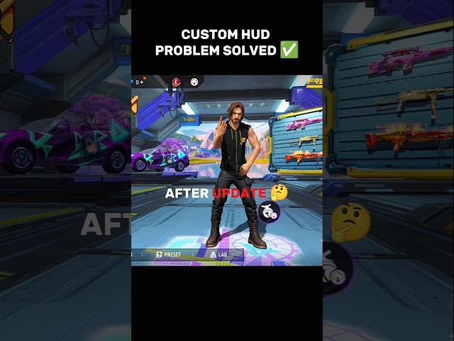 custom HUD problem solved  #freefire #freefirehighlights #shorts