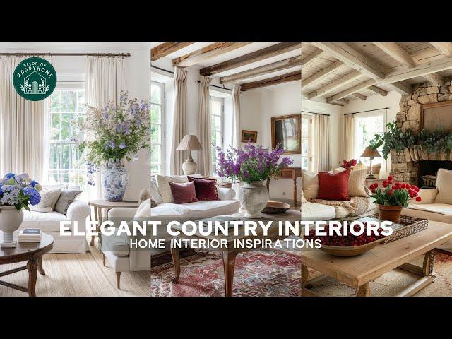 (NEW) Country Elegance: Interior Ideas | Country Home Interiors That Will Take Your Breath Away