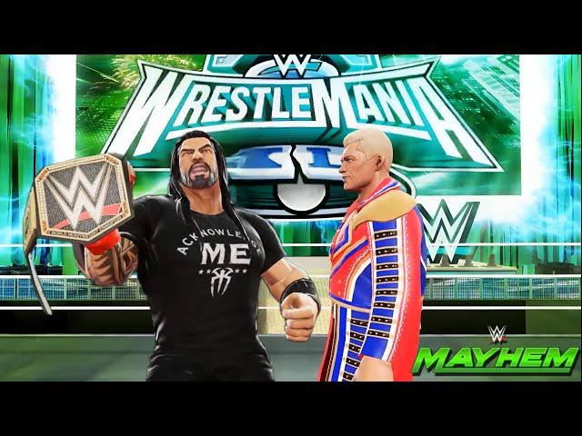 WWE WrestleMania 40 Roman Reigns Vs Cody Rhodes WWE MAYHEM