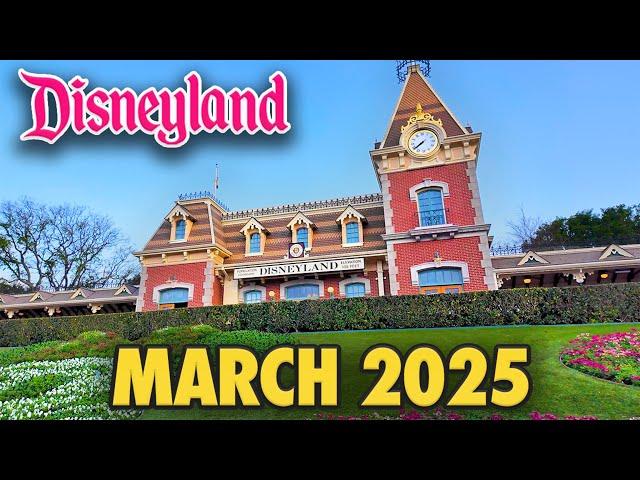 Disneyland Park - March 2025 Walkthrough + Updates: Floral Minnie Mouse & Big Thunder Mountain [4K]