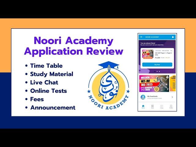 Noori Academy Application Review, Features & Characteristics || How to Buy Course on Noori Academy