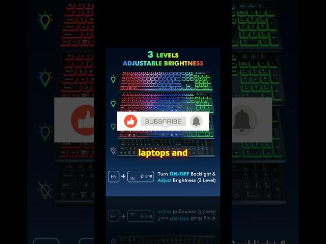 RGB Wireless Keyboard & Mouse—Rechargeable & Quiet" #gadgets  #tech #keyboard  #mouse