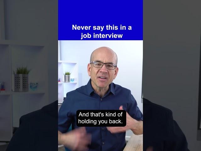 Never say or do this in a job interview ️ #jobinterviewtips #jobinterviewquestions