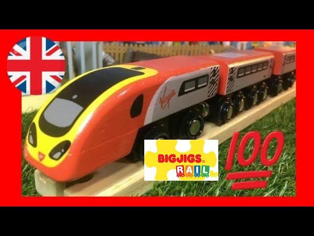  Bigjigs Rail Virgin Trains Pendolino in motion BJT461 (03519)