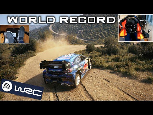 [World Record] Ford Puma Rally1 (Rally Sardegna) | EA Sports WRC | T300RS + TH8A