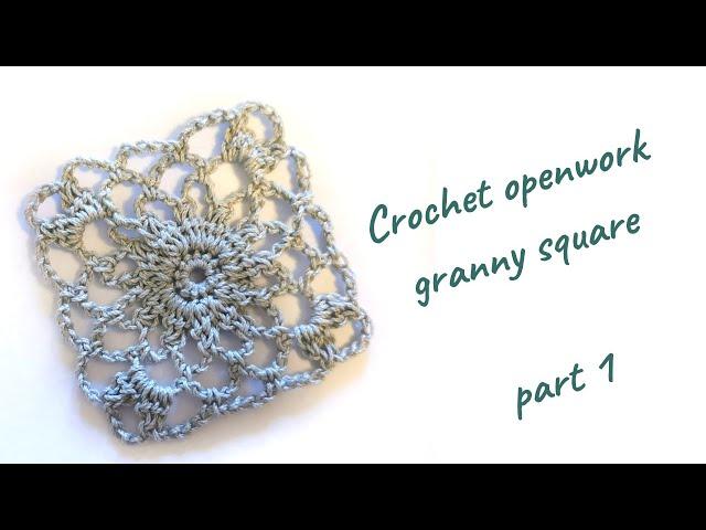 Crochet openwork square 1(3)