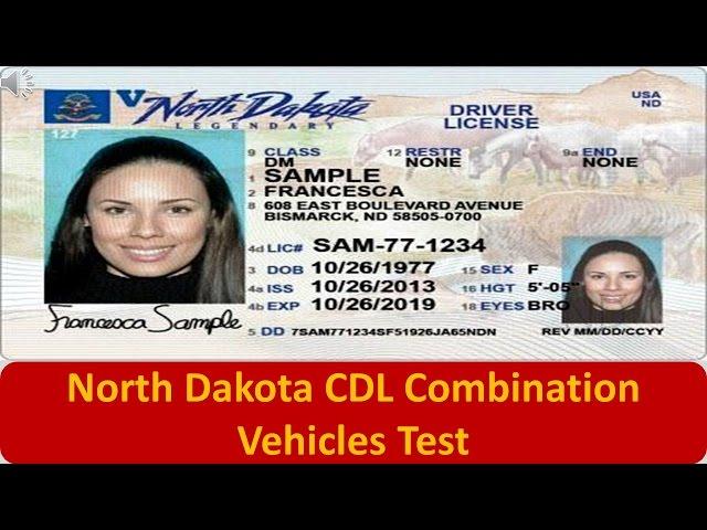 North Dakota CDL Combination Vehicles Test