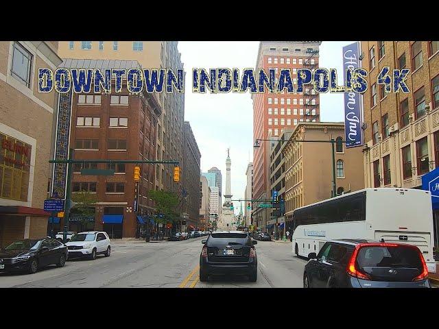 The Circle City: Downtown Indianapolis, Indiana 4K.