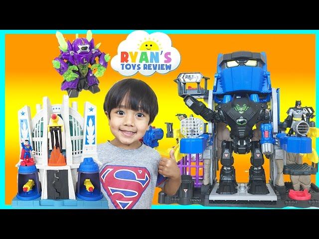 Batman Imaginext Toys Robo Batcave Superman Hall of Justice