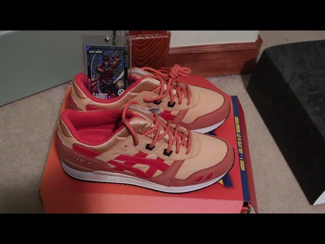 Kith x Marvel x Gel Lyte 3 '07 Remastered 'X-Men 60th Anniversary - Gambit' Sneaker Unboxing