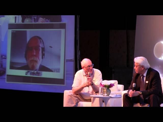 Dr. Vint Cerf and Dr. Steve Crocker at INET Bangkok's Opening Ceremony