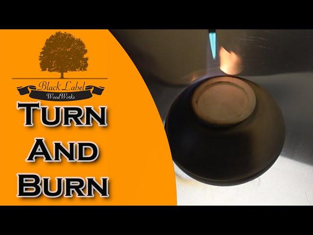 Woodturning then burning a bowl.  Will it survive?