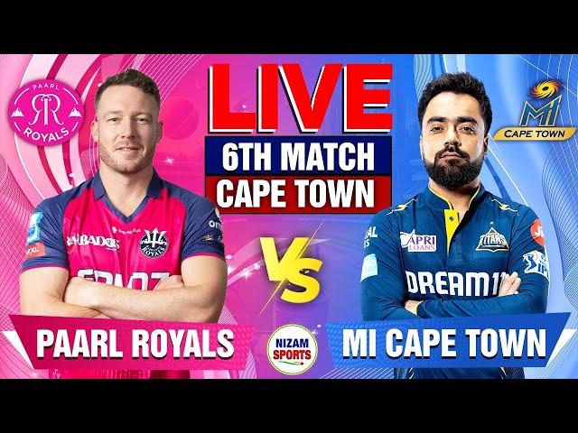 SA20 Live: Cape Town vs Paarl | 6th Match | Live Cricket Score & Commentary