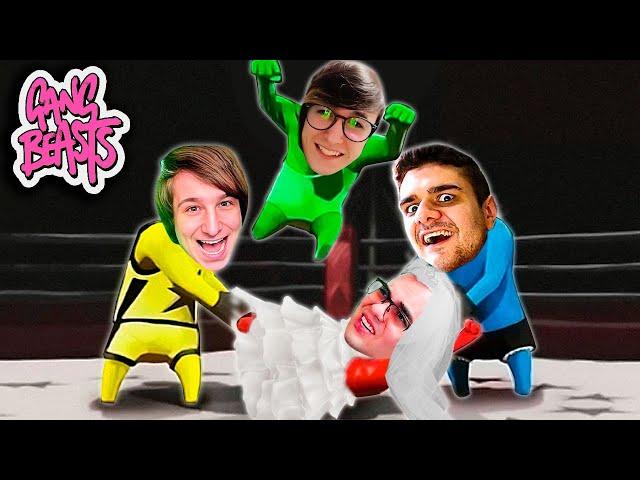 O FALL ODEIA CASAMENTOS, ENTÃO DECIDIMOS ESPANCAR ELE - Gang Beasts c/ Bit e Neonny