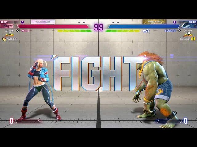 Street Fighter 6 - Cammy Vs Blanka - SF6 Master Level Match! SF6