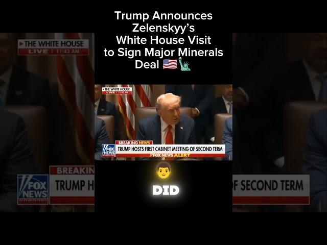 Trump Announces Zelenskyy’s White House Visit to Sign Major Minerals Deal
