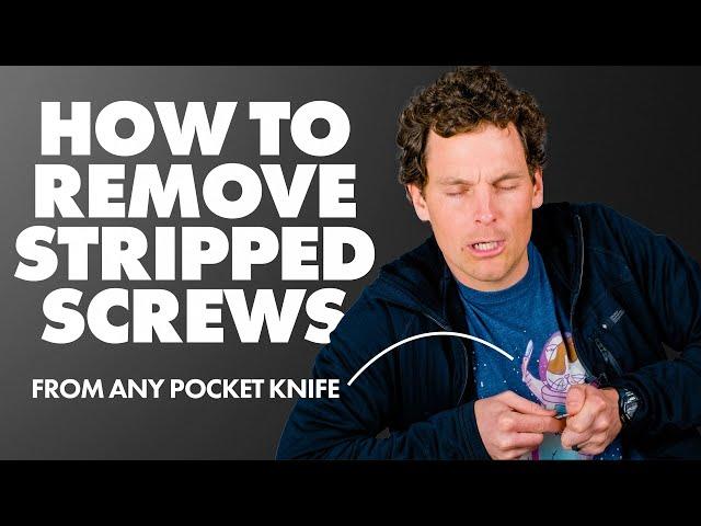 How To Remove Stripped Screws From Any Pocket Knife | Knafs Guide