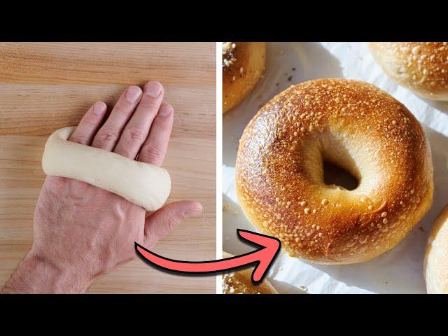 The secret to shaping a bagel PERFECTLY every time.