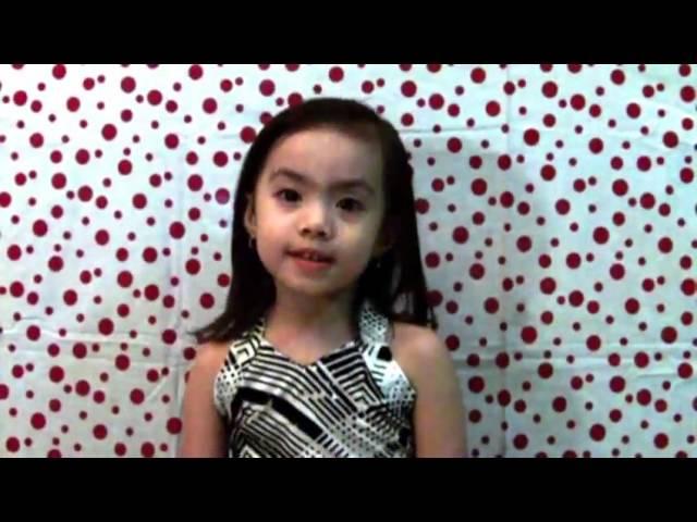 Singing or akting jennzsky 3years old