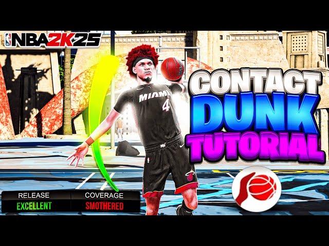 NBA 2K25 CONTACT DUNK TUTORIAL + BEST SLASHER ANIMATIONS/DUNK STYLE