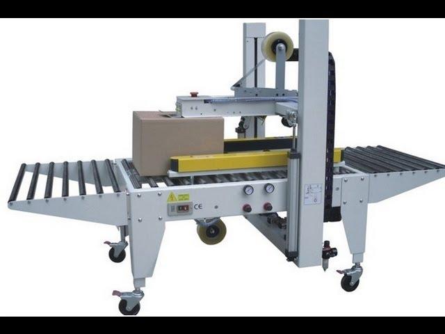 semi automatic carton sealing machine box sealer equipment Kartonverschlussmaschine Halbautomatische