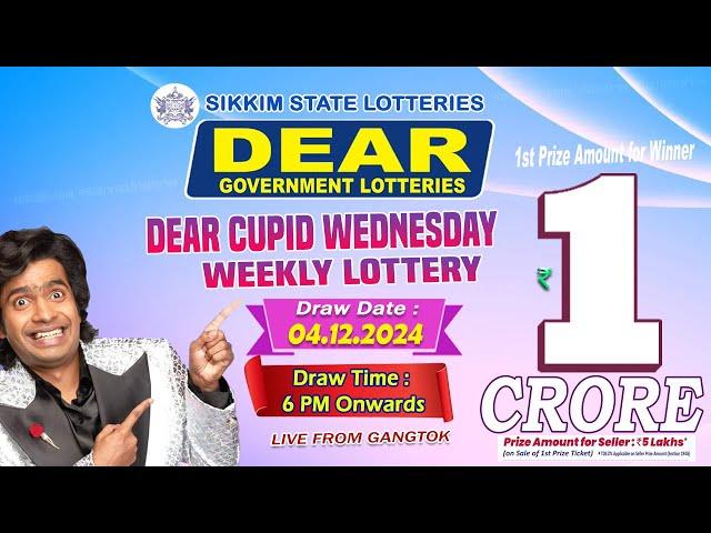 LOTTERY SAMBAD LIVE DEAR 6 PM 04.12.2024 SIKKIM LOTTERY LIVE DEAR LOTTERY LIVE LOTTERY SAMBAD