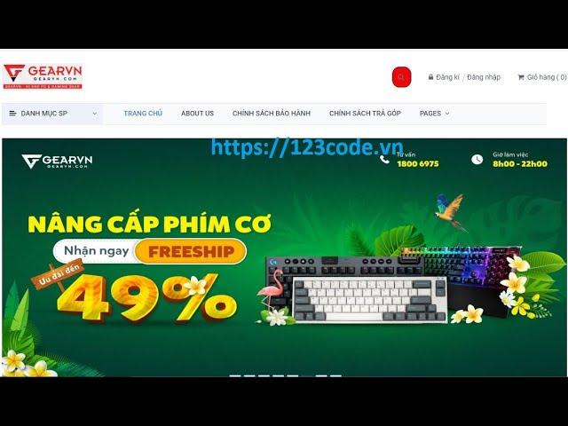 Code website bán máy tính html – css – javascript tải miễn phí