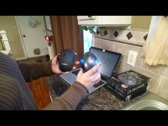 Perixx Wireless Trackball Thumbwheel Mouse