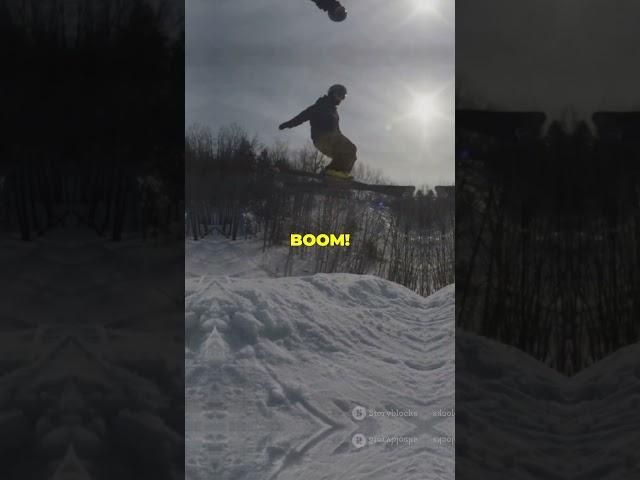 First ever backflip.                       #ski #skiing #snowboard #tricks #facts