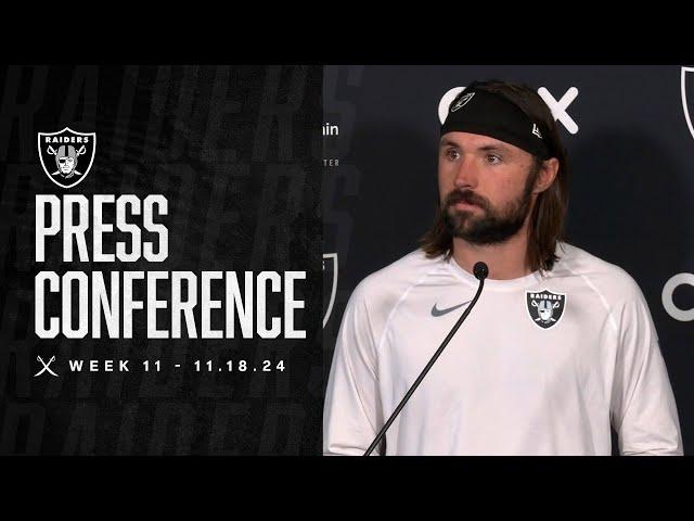 Gardner Minshew Presser - 11.20.24 | Raiders | NFL