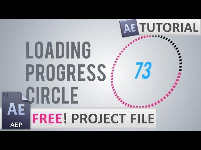 Create a Loading Progress Circle | Free Project File | After Effects CS5