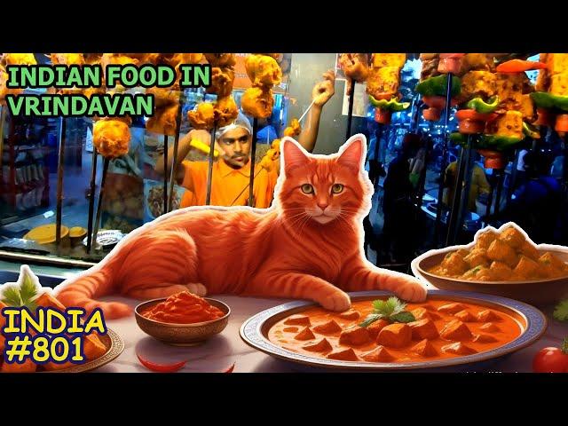 Indian Food Paneer Tikka and best Pizza in Vrindavan India | New Restaurants opposite Prem Mandir